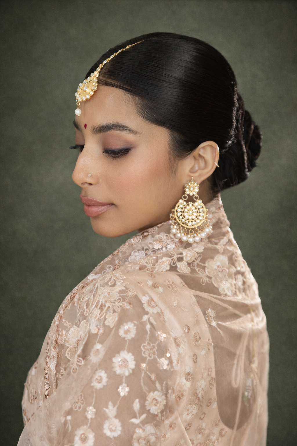 Luxury bridal hair updo with loose waves Southern California wedding